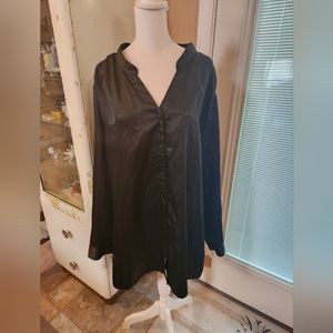 Only Necessities Black Sleep Blouse 24W